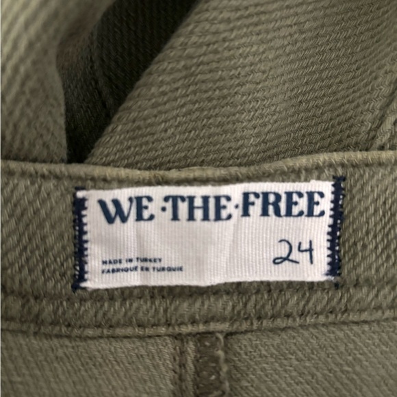 We The Free Osaka Jeans pants green sz 24 - Picture 5 of 9